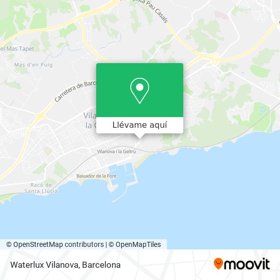 Mapa Waterlux Vilanova