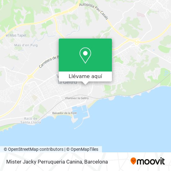 Mapa Mister Jacky Perruqueria Canina