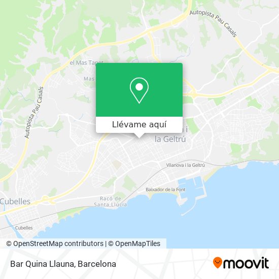 Mapa Bar Quina Llauna