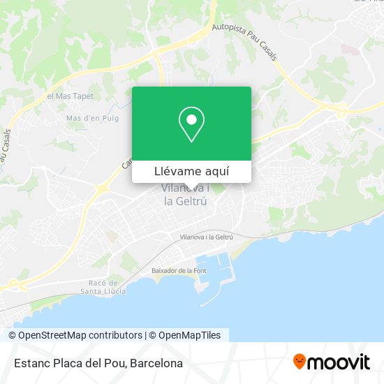 Mapa Estanc Placa del Pou