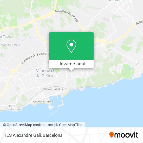 Mapa IES Alexandre Gali