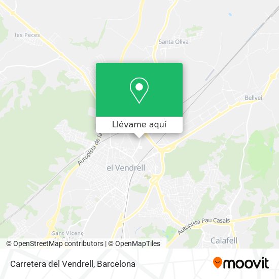 Mapa Carretera del Vendrell