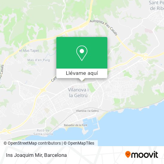 Mapa Ins Joaquim Mir