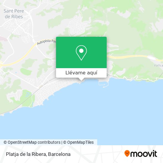 Mapa Platja de la Ribera