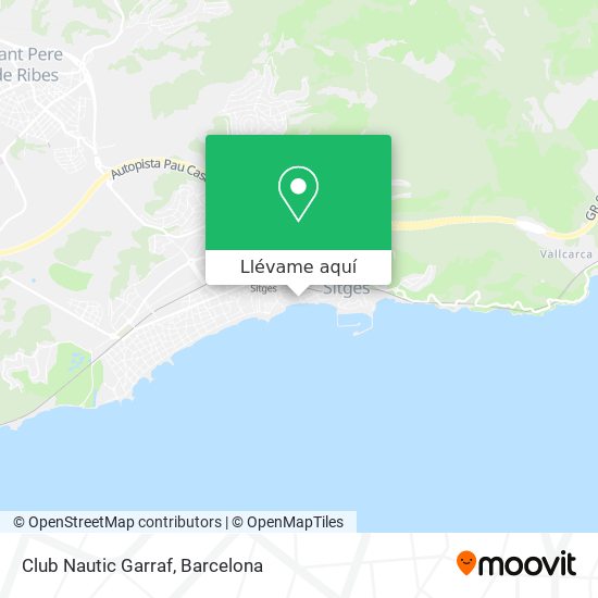 Mapa Club Nautic Garraf