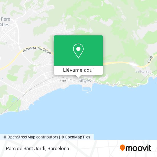 Mapa Parc de Sant Jordi