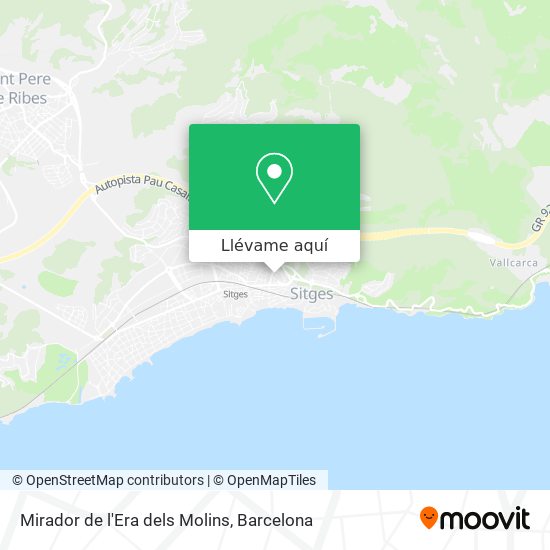 Mapa Mirador de l'Era dels Molins
