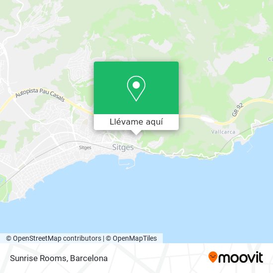 Mapa Sunrise Rooms