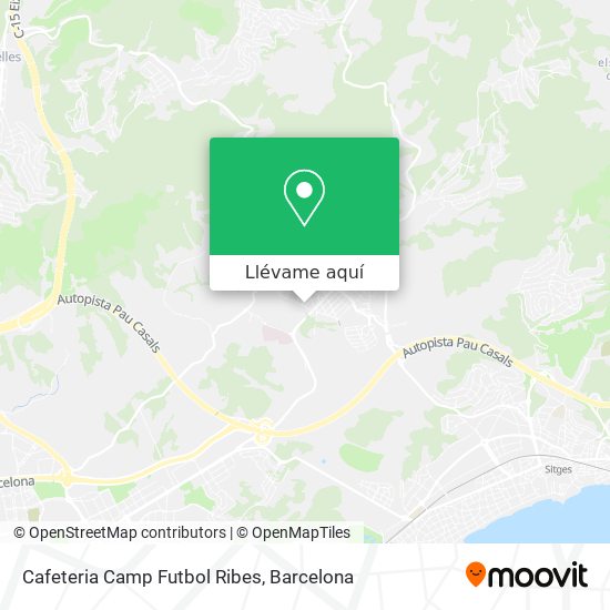 Mapa Cafeteria Camp Futbol Ribes