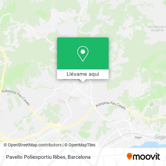 Mapa Pavello Poliesportiu Ribes