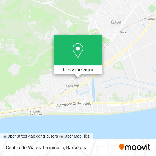 Mapa Centro de Viajes Terminal a