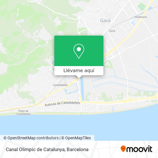 Mapa Canal Olimpic de Catalunya