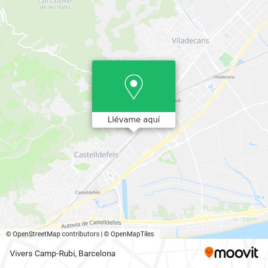 Mapa Vivers Camp-Rubi