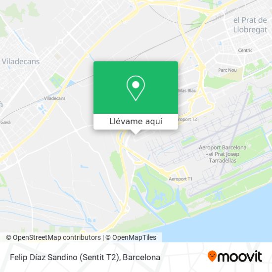 Mapa Felip Díaz Sandino (Sentit T2)
