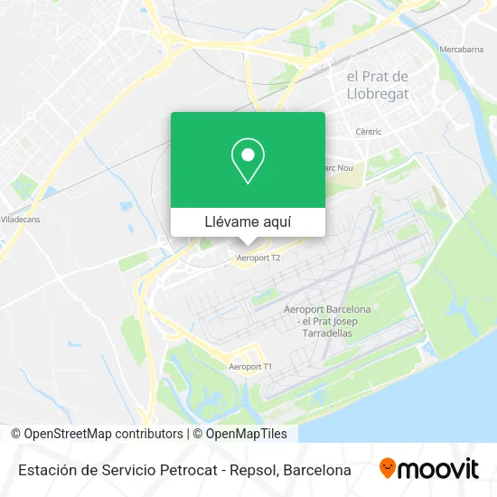 Mapa Estación de Servicio Petrocat - Repsol