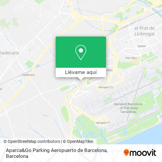 Mapa Aparca&Go Parking Aeropuerto de Barcelona