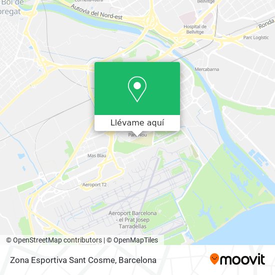 Mapa Zona Esportiva Sant Cosme