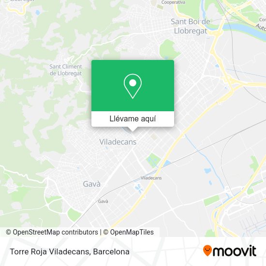 Mapa Torre Roja Viladecans