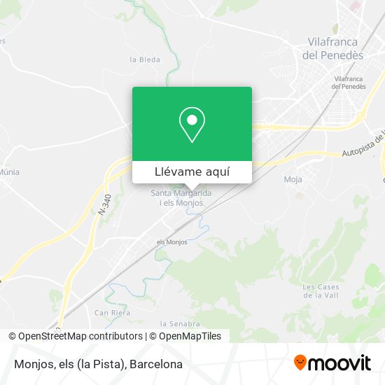 Mapa Monjos, els (la Pista)