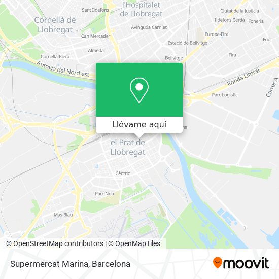 Mapa Supermercat Marina