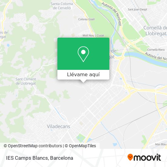 Mapa IES Camps Blancs