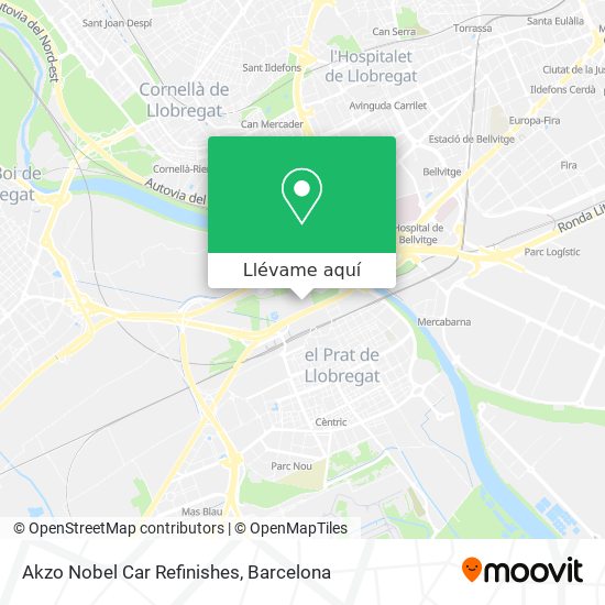Mapa Akzo Nobel Car Refinishes