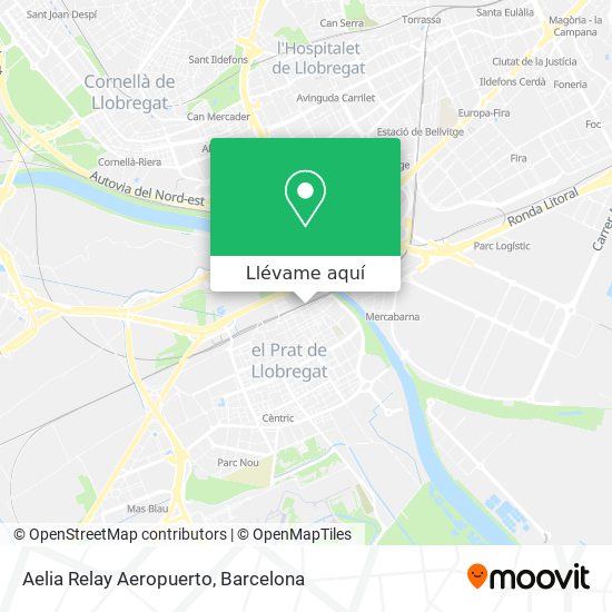 Mapa Aelia Relay Aeropuerto