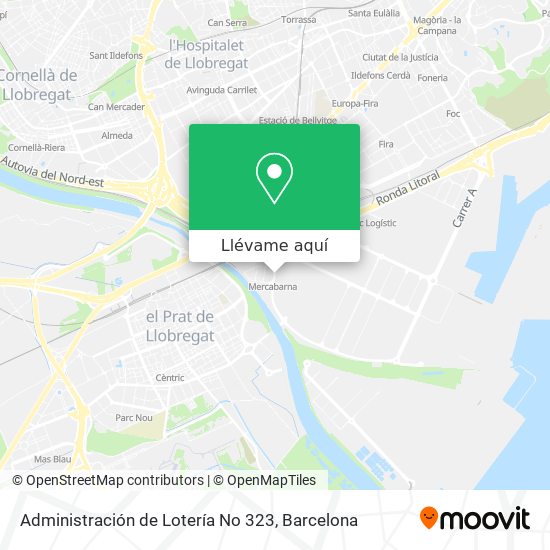 Mapa Administración de Lotería No 323