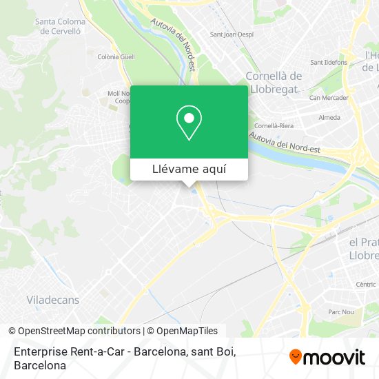Mapa Enterprise Rent-a-Car - Barcelona, sant Boi