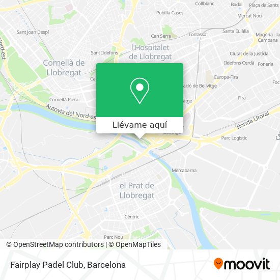 Cómo llegar a Fairplay Padel Club en L'Hospitalet De Llobregat en Autobús,  Metro o Tren?