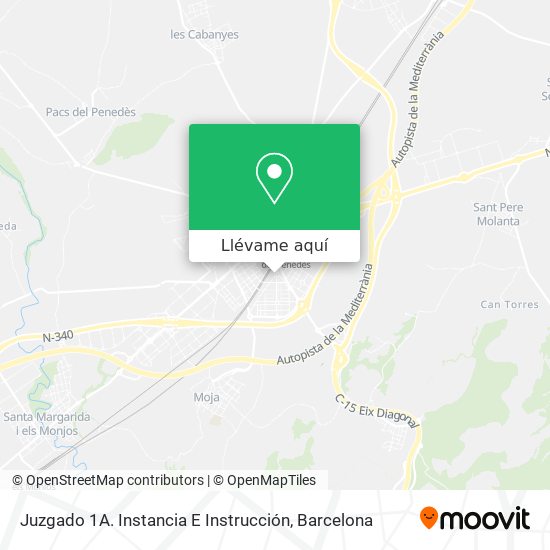Mapa Juzgado 1A. Instancia E Instrucción