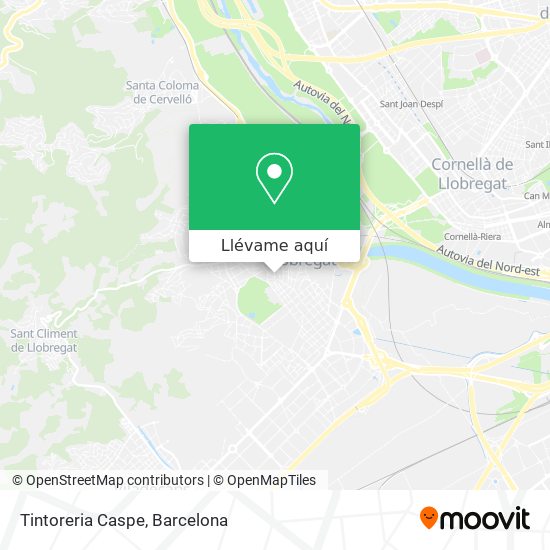 Mapa Tintoreria Caspe