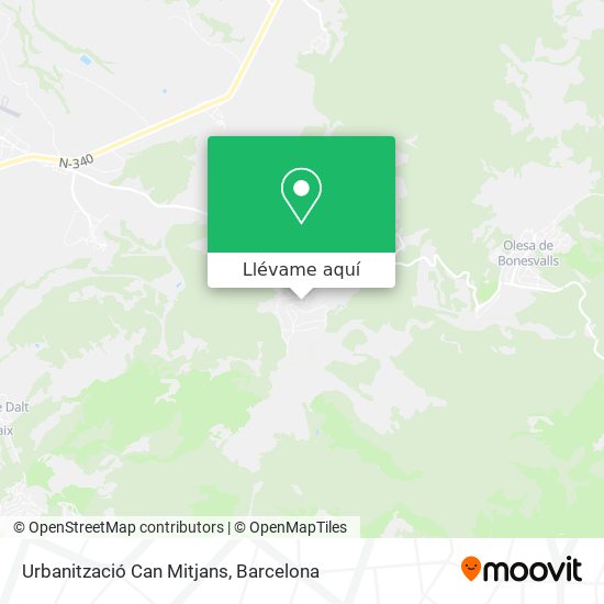Mapa Urbanització Can Mitjans