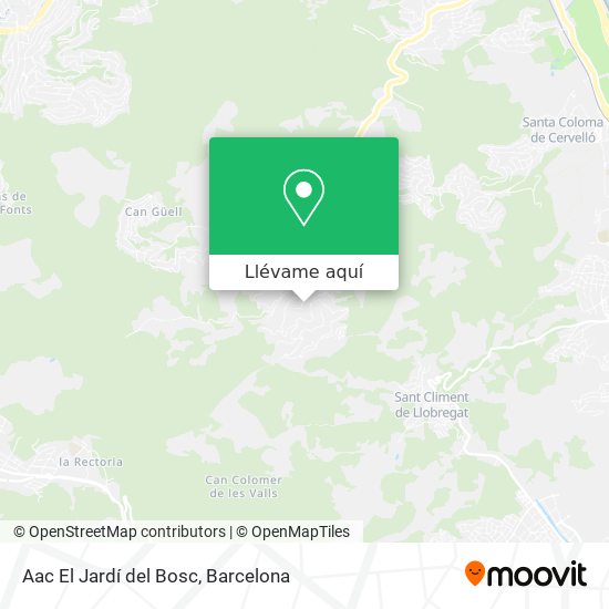 Mapa Aac El Jardí del Bosc