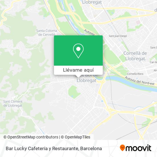 Mapa Bar Lucky Cafetería y Restaurante