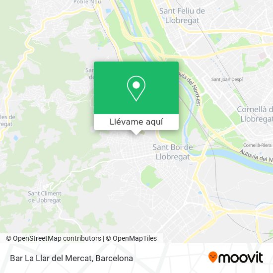 Mapa Bar La Llar del Mercat