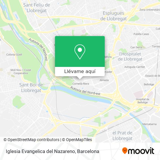 Mapa Iglesia Evangelica del Nazareno