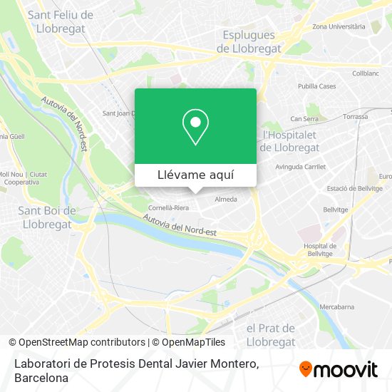 Mapa Laboratori de Protesis Dental Javier Montero