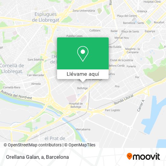 Mapa Orellana Galan, a