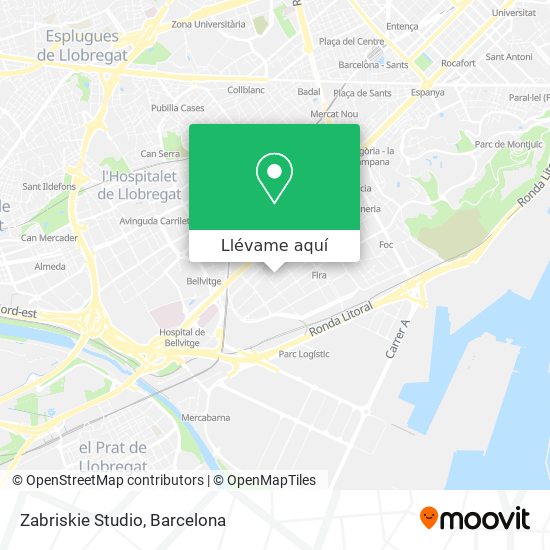Mapa Zabriskie Studio