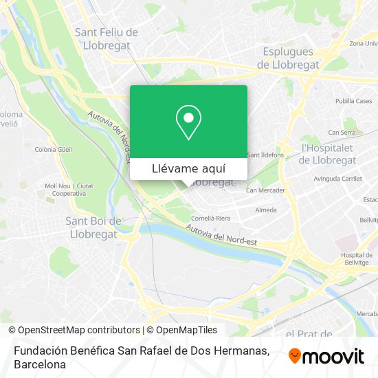 Mapa Fundación Benéfica San Rafael de Dos Hermanas