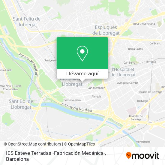 Mapa IES Esteve Terradas -Fabricación Mecánica-
