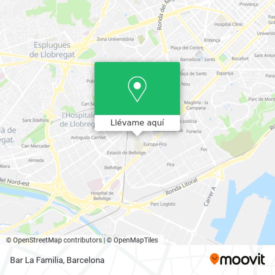 Mapa Bar La Familia