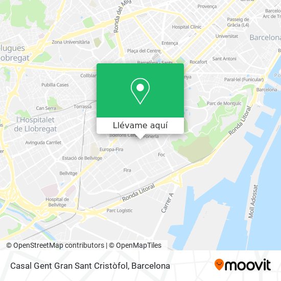 Mapa Casal Gent Gran Sant Cristòfol