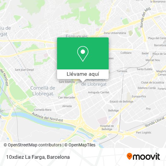 Mapa 10xdiez La Farga