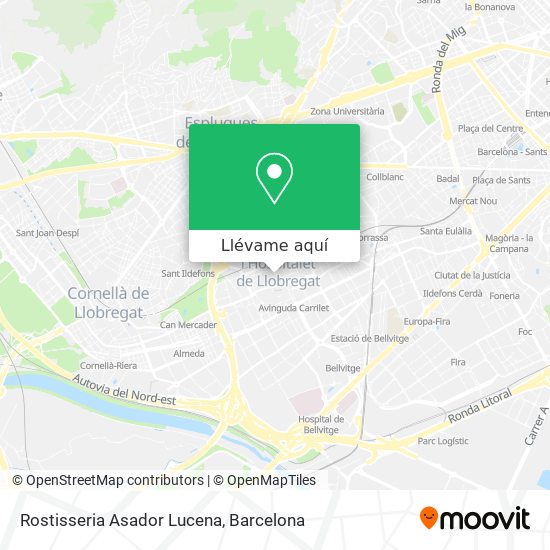 Mapa Rostisseria Asador Lucena