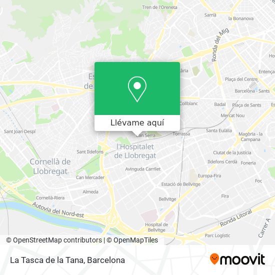 Mapa La Tasca de la Tana