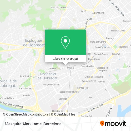 Mapa Mezquita Alarkkame