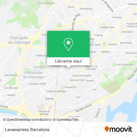 Mapa Lavaexpress