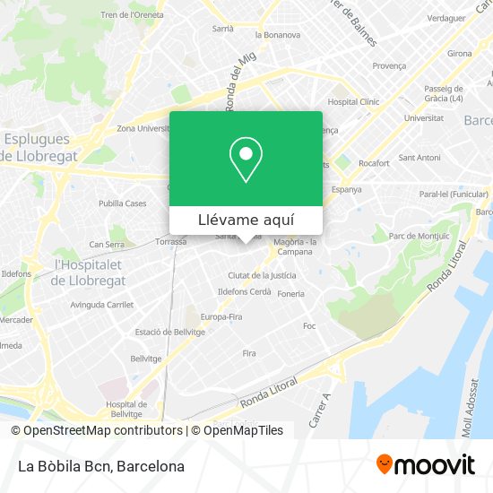 Mapa La Bòbila Bcn